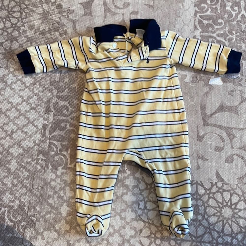 Polo Ralph Lauren one piece footie 6-9mo